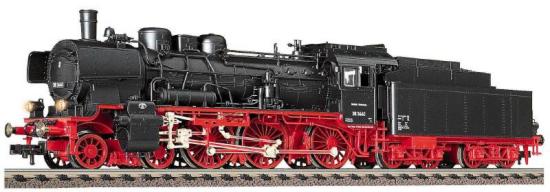 Steam locomotive BR 38.10-40 with long-distance tender in digital version<br /><a href='images/pictures/Fleischmann/64165.jpg' target='_blank'>Full size image</a>